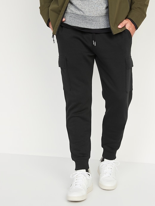 tapered cargo jogger sweatpants for men