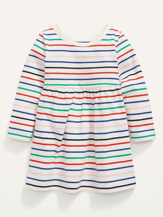 Long-Sleeve Printed Jersey Dress for Baby