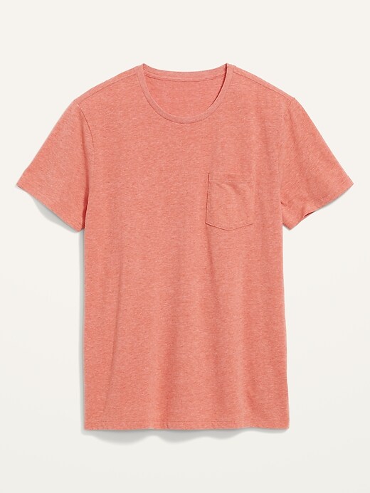 View large product image 1 of 1. Soft-Washed Crew-Neck Pocket T-Shirt