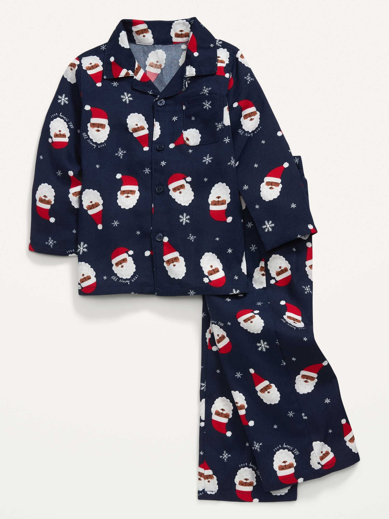 matching-holiday-graphic-gender-neutral-snug-fit-pajama-set-for-kids