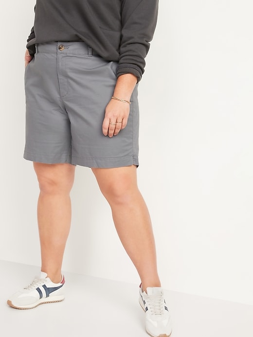 Image number 7 showing, High-Waisted Everyday Shorts for Women -- 7-inch inseam