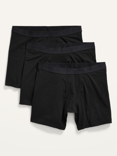Soft-Washed Boxer Briefs 3-Pack -- 6.25-inch inseam