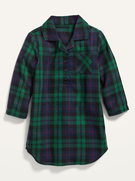 View large product image 2 of 2. Matching Plaid Flannel Nightgown for Toddler Girls & Baby