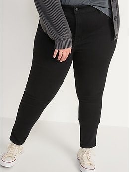 High-Waisted Wow Black Super Skinny Jeans for Women