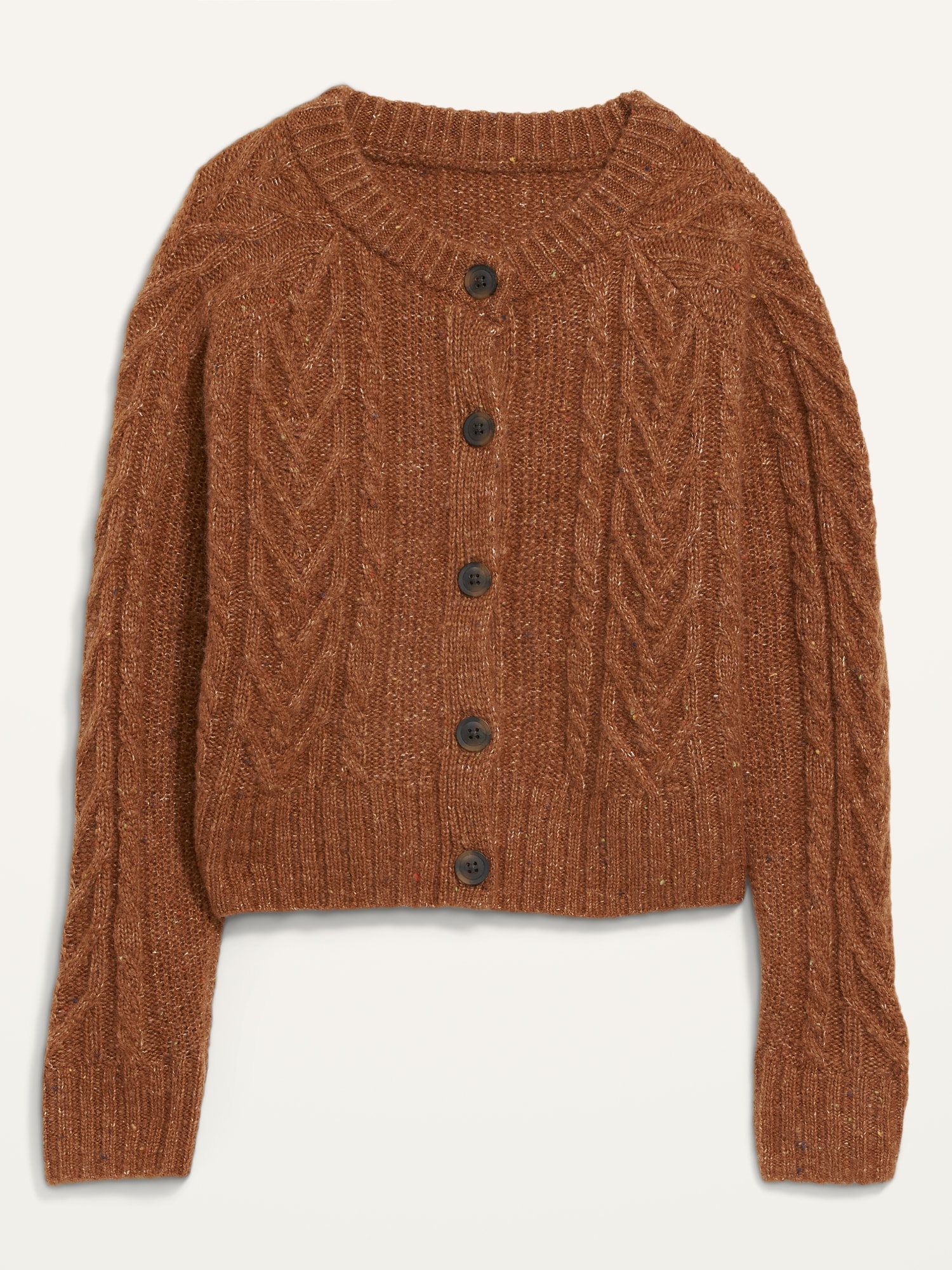 womens brown cardigan sweater