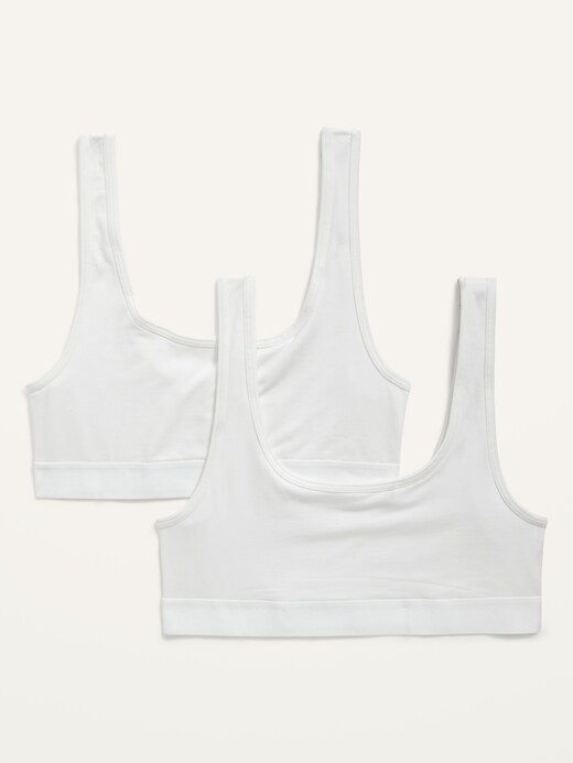 Supima® CottonBlend Bralette Top 2Pack for Women Old Navy