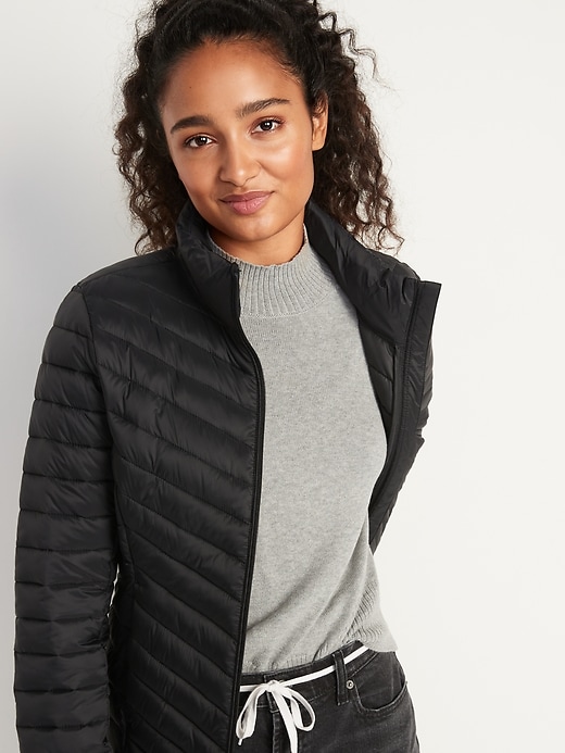 Water-Resistant Narrow-Channel Packable Puffer Jacket for Women | Old Navy