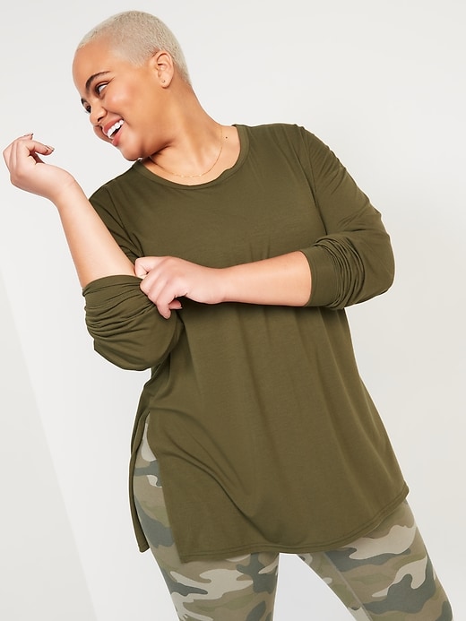 Image number 1 showing, Long-Sleeve UltraLite All-Day Performance Tunic T-Shirt