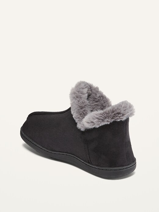 Faux-Fur-Lined Slipper Booties For Women | Old Navy