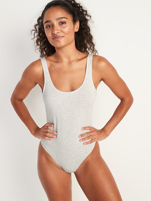Old Navy Sleeveless Supima® CottonBlend Bodysuit for Women