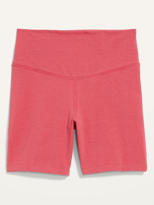 Image number 4 showing, Extra High-Waisted PowerChill Hidden-Pocket Biker Shorts for Women -- 6-inch inseam