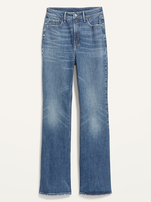 Image number 4 showing, Higher High-Rise Medium-Wash Flare Jeans