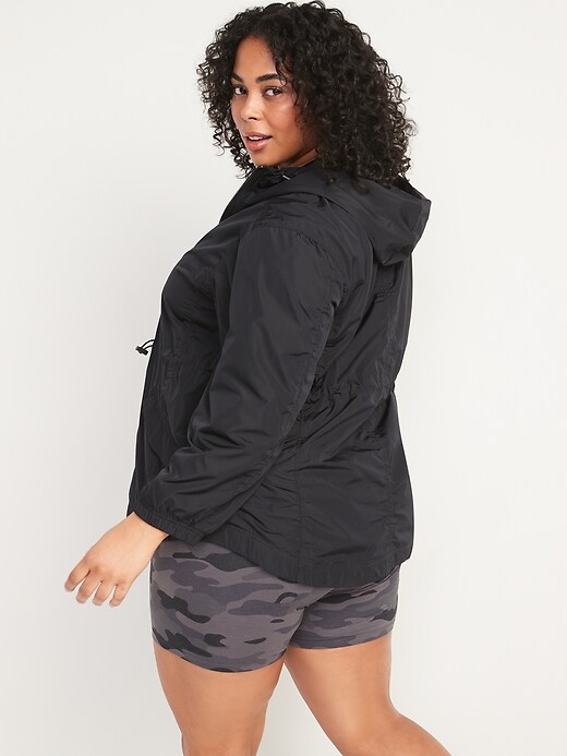 Image number 8 showing, Water-Resistant Hooded Utility Anorak Jacket
