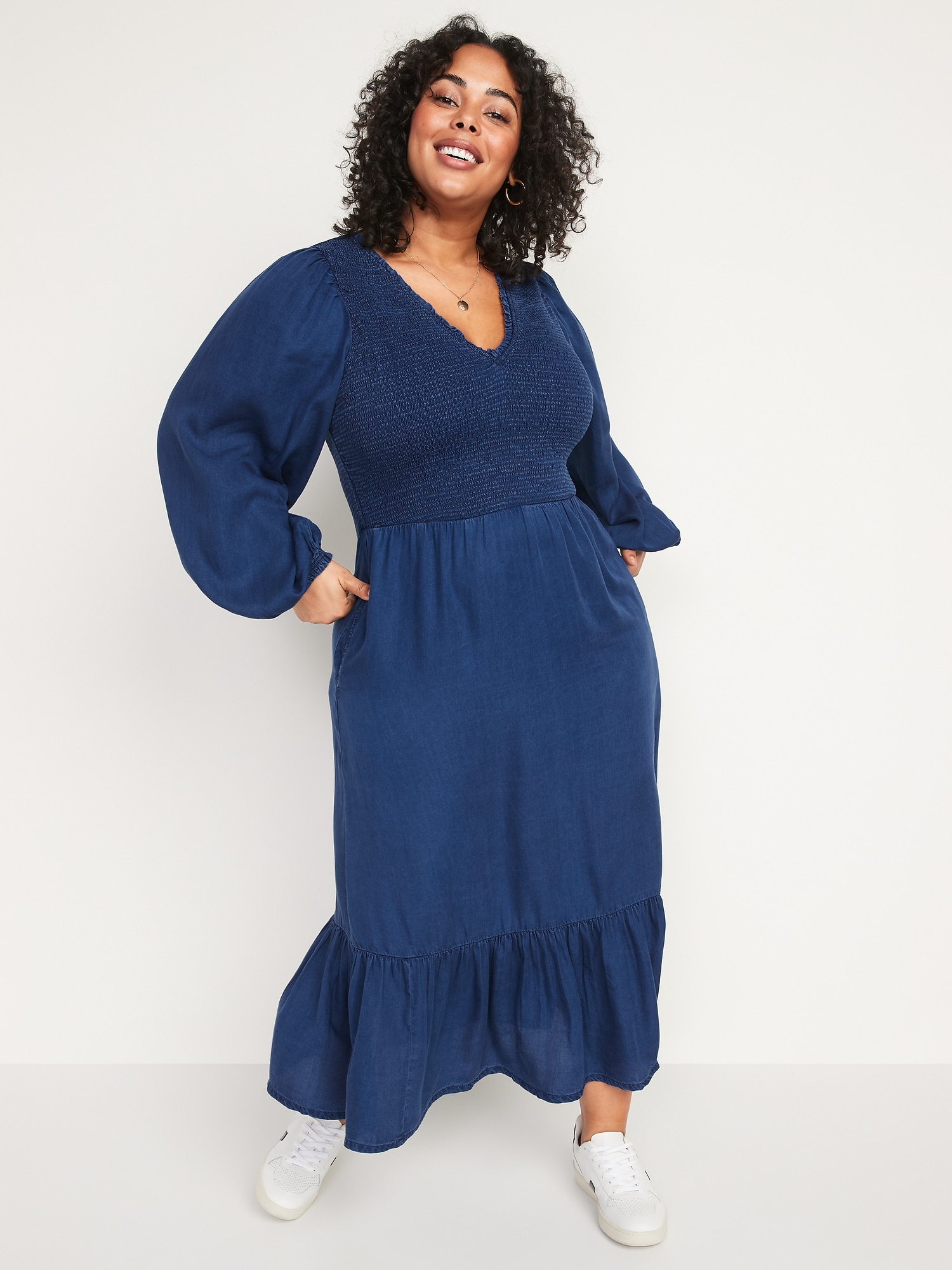 Robe à best sale smock femme