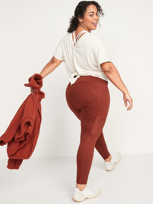 Image number 8 showing, High-Waisted CozeCore Hybrid Zip-Pocket Leggings for Women