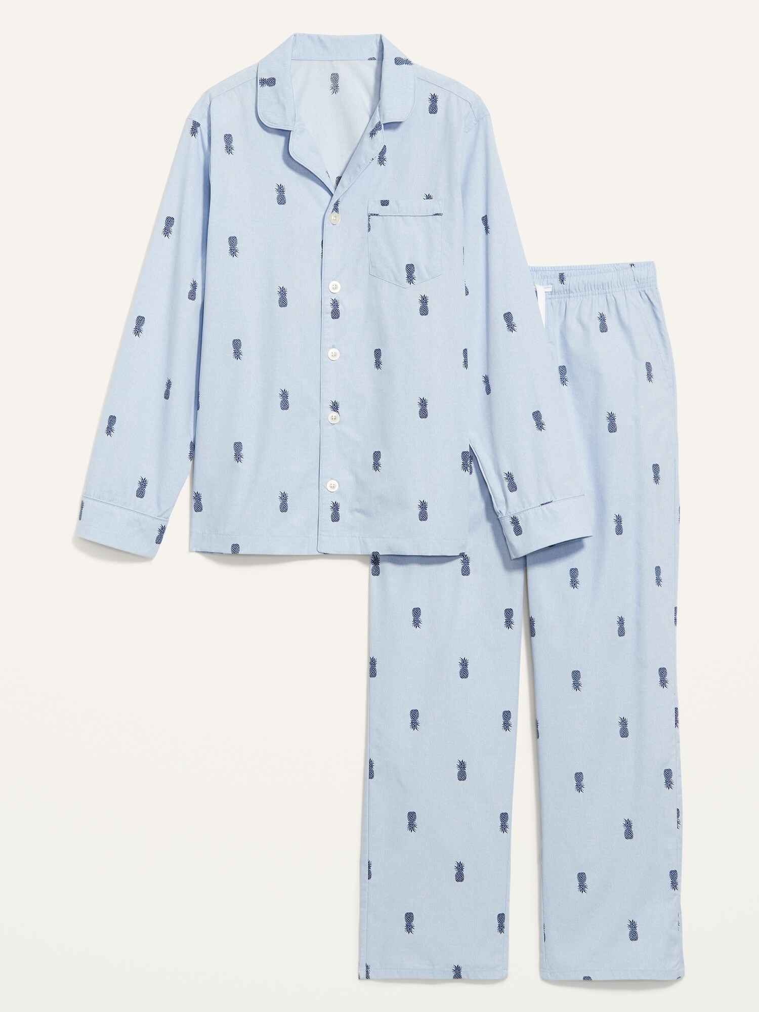 Poplin Pajama Set for Men