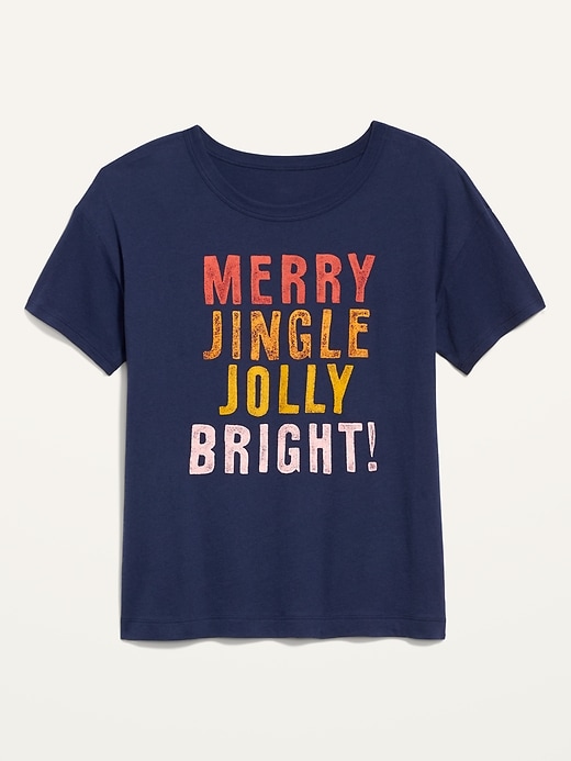 Image number 4 showing, Matching Holiday Graphic T-Shirt for Women