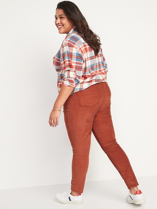Image number 8 showing, High-Waisted Rockstar Super Skinny Corduroy Pants for Women