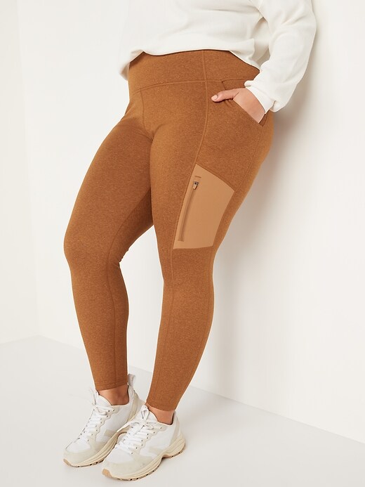 Image number 7 showing, High-Waisted CozeCore Hybrid Zip-Pocket Leggings for Women