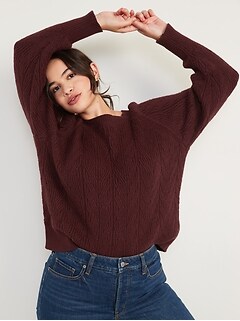 Lightweight Cable-Knit Sweater for Women