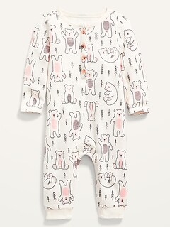 Unisex Printed Thermal One-Piece for Baby