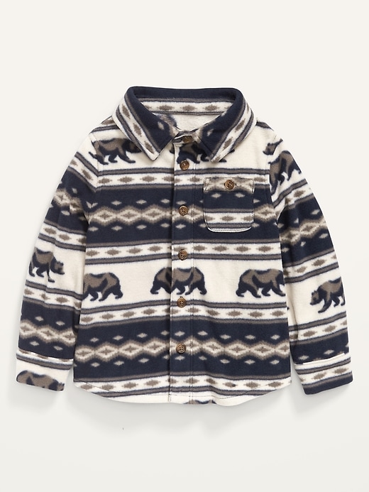 Unisex Patterned Microfleece Shirt for Toddler | Old Navy