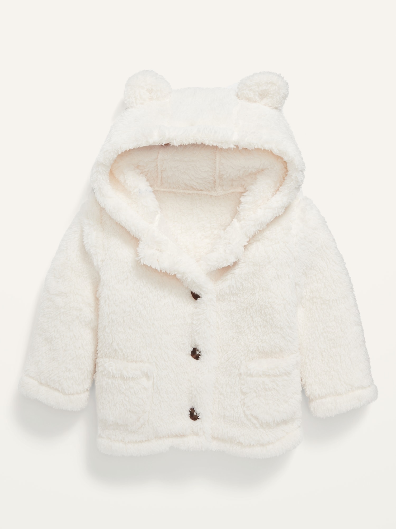 Unisex Cozy Faux-Fur Critter Hooded Coat for Baby | Old Navy