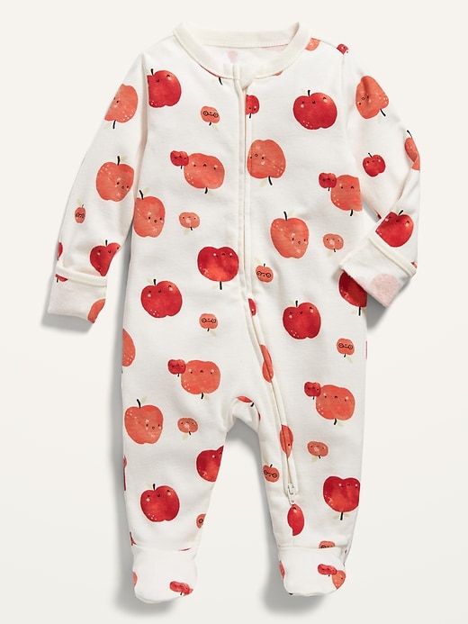 View large product image 1 of 1. Unisex Printed Sleep & Play Footed One-Piece for Baby