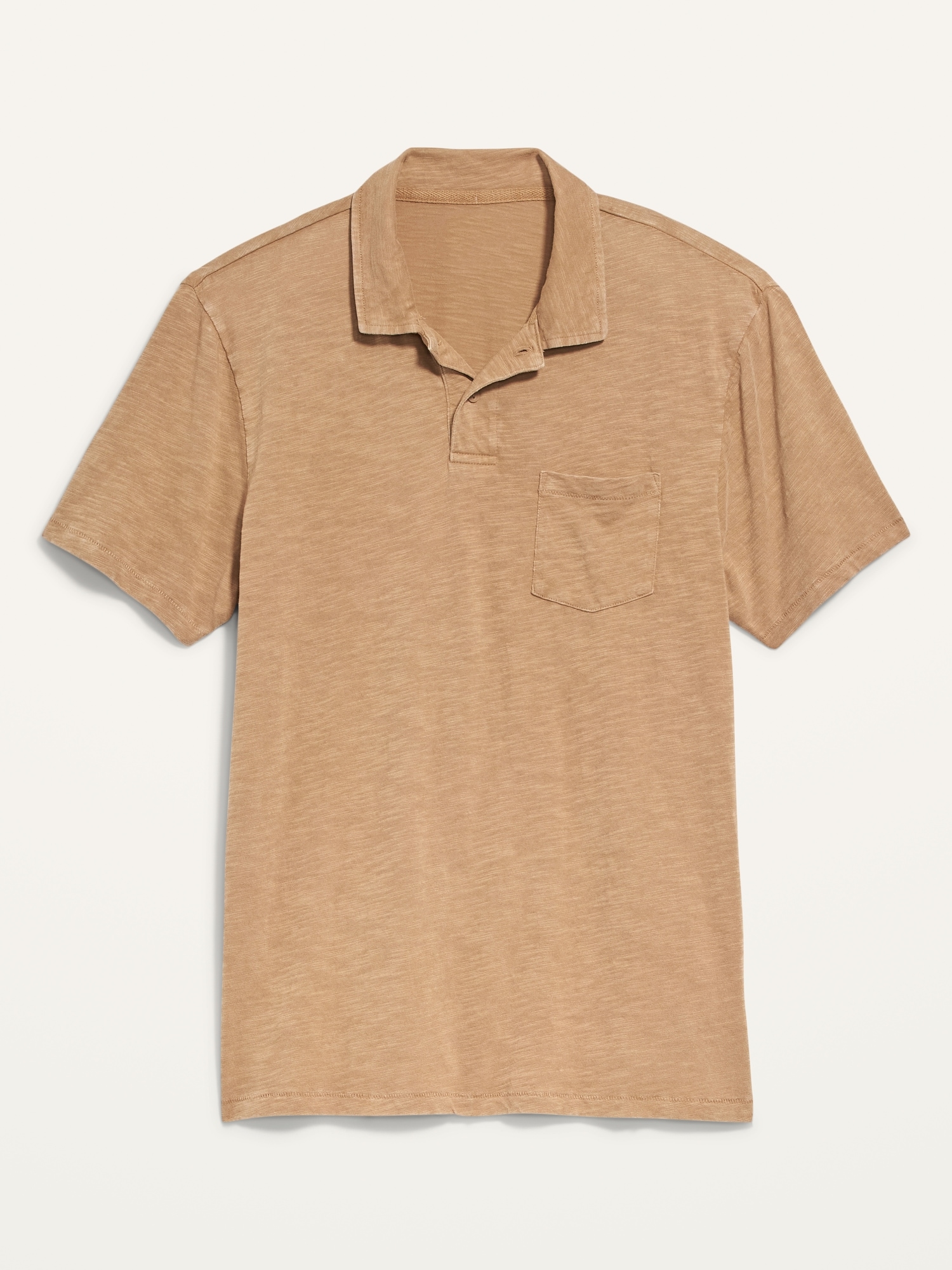 Vintage Garment-Dyed Slub-Knit Polo Shirt for Men | Old Navy