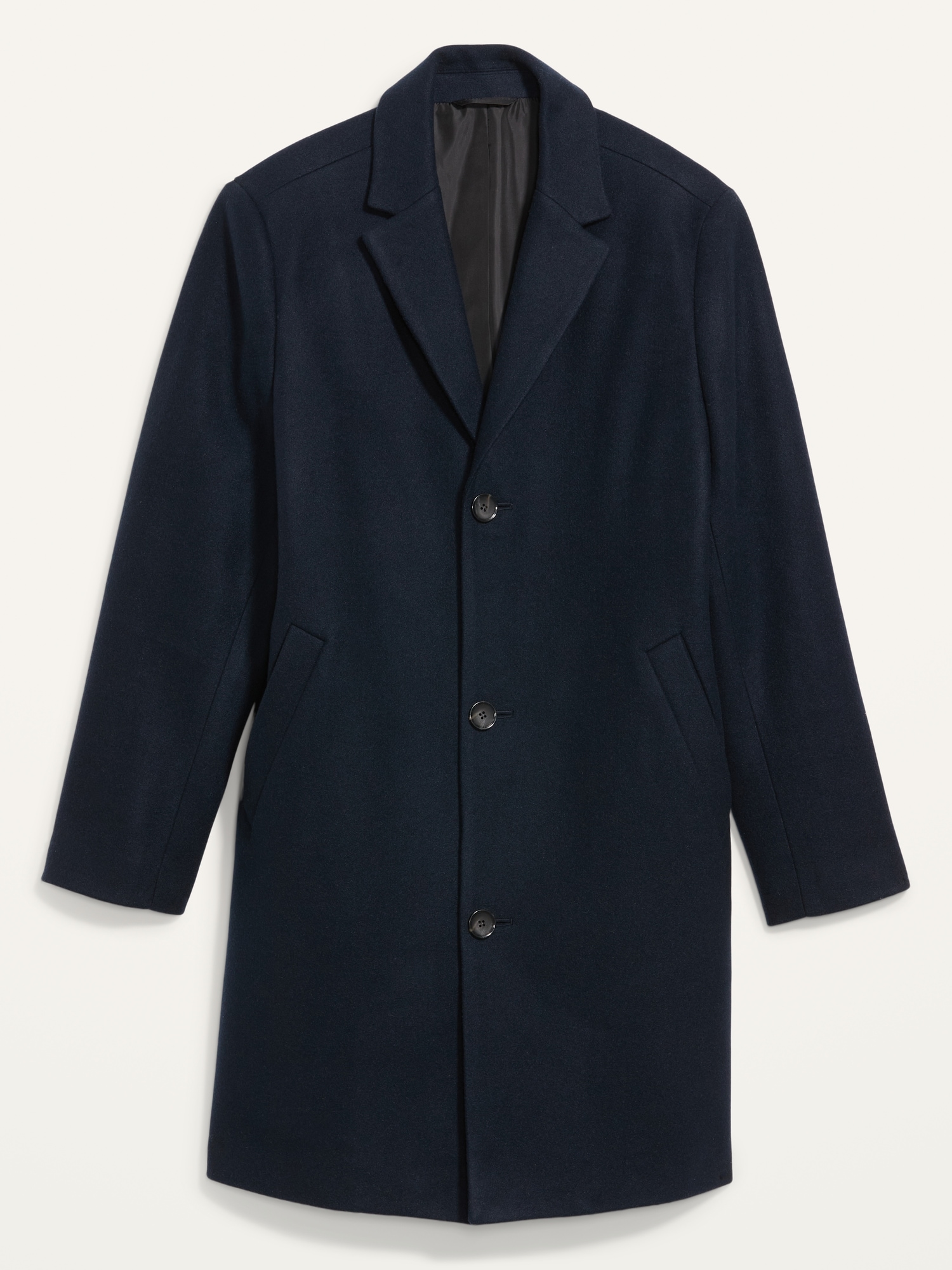 Navy deals topcoat mens