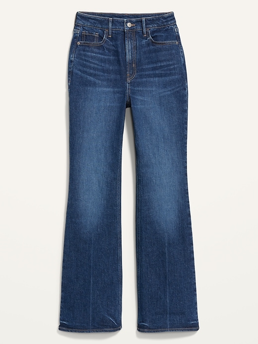Image number 4 showing, Higher High-Rise Dark-Wash Flare Jeans for Women