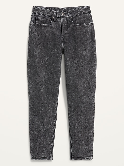 Image number 4 showing, Higher High-Waisted Button-Fly O.G. Straight Black-Wash Jeans for Women