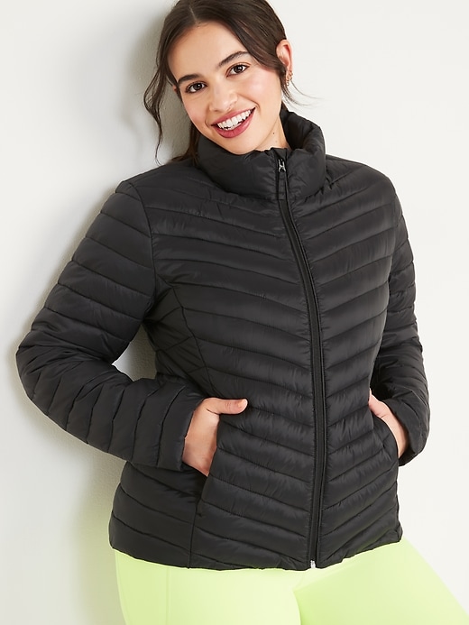 Image number 1 showing, Water-Resistant Narrow-Channel Packable Puffer Jacket