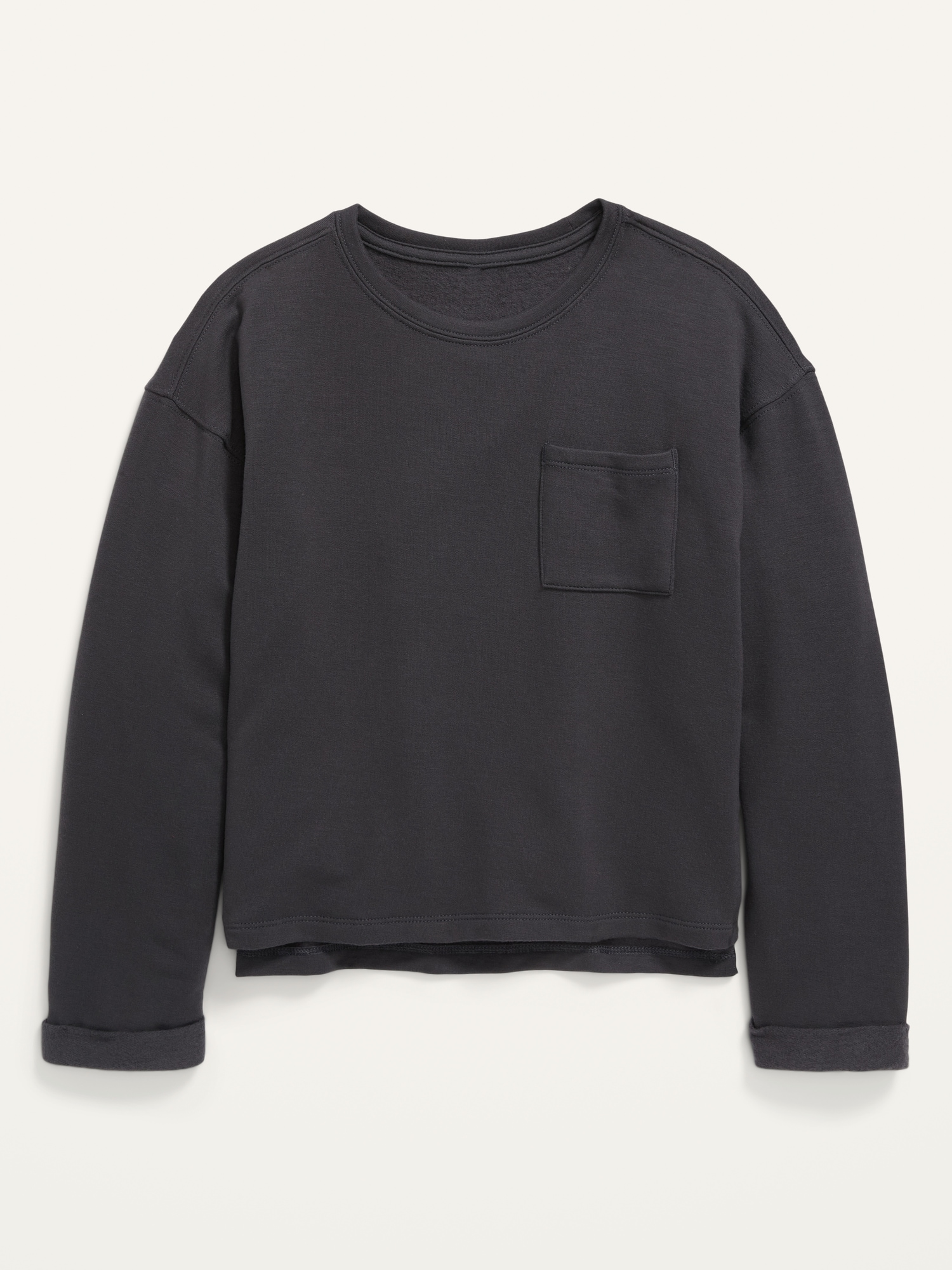 Cozy-Knit Pocket Sweatshirt for Girls | Old Navy