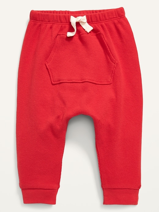 View large product image 1 of 1. Cozy U-Shaped Thermal-Knit Pants for Baby