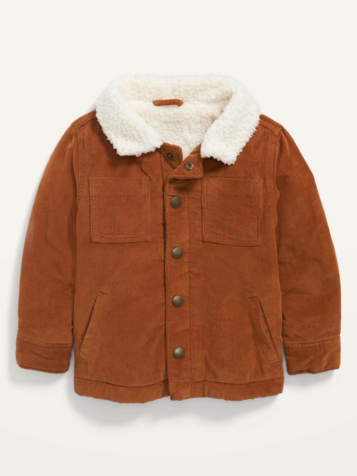 Fur Fleece Lined Shearling Corduroy Trucker Jacket