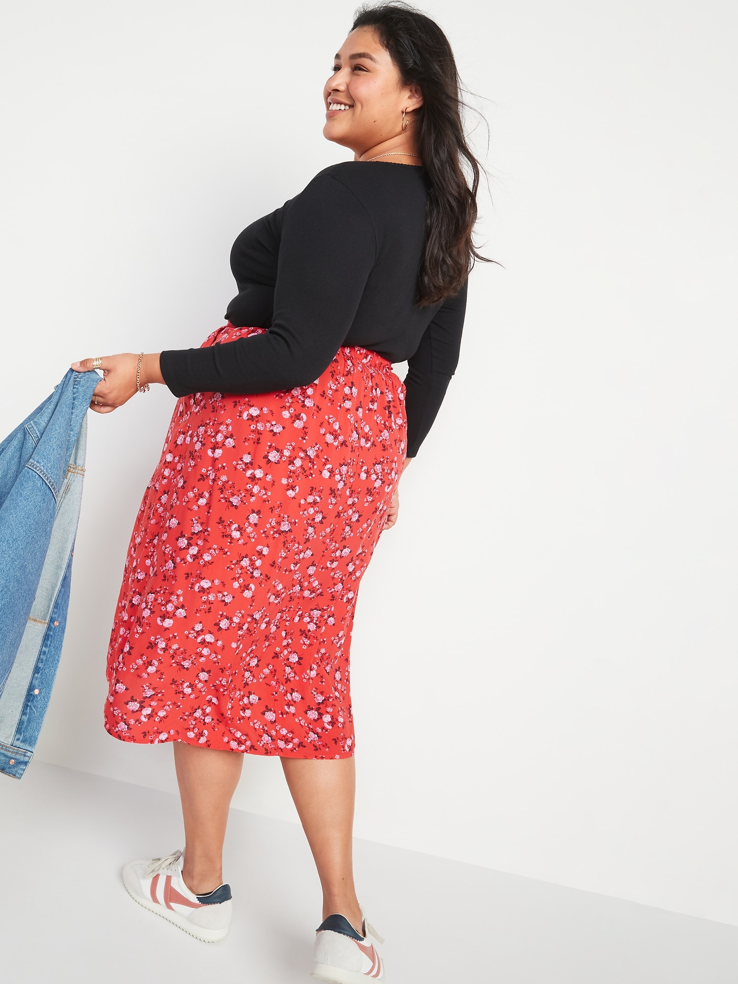 Plus size sale modest skirts