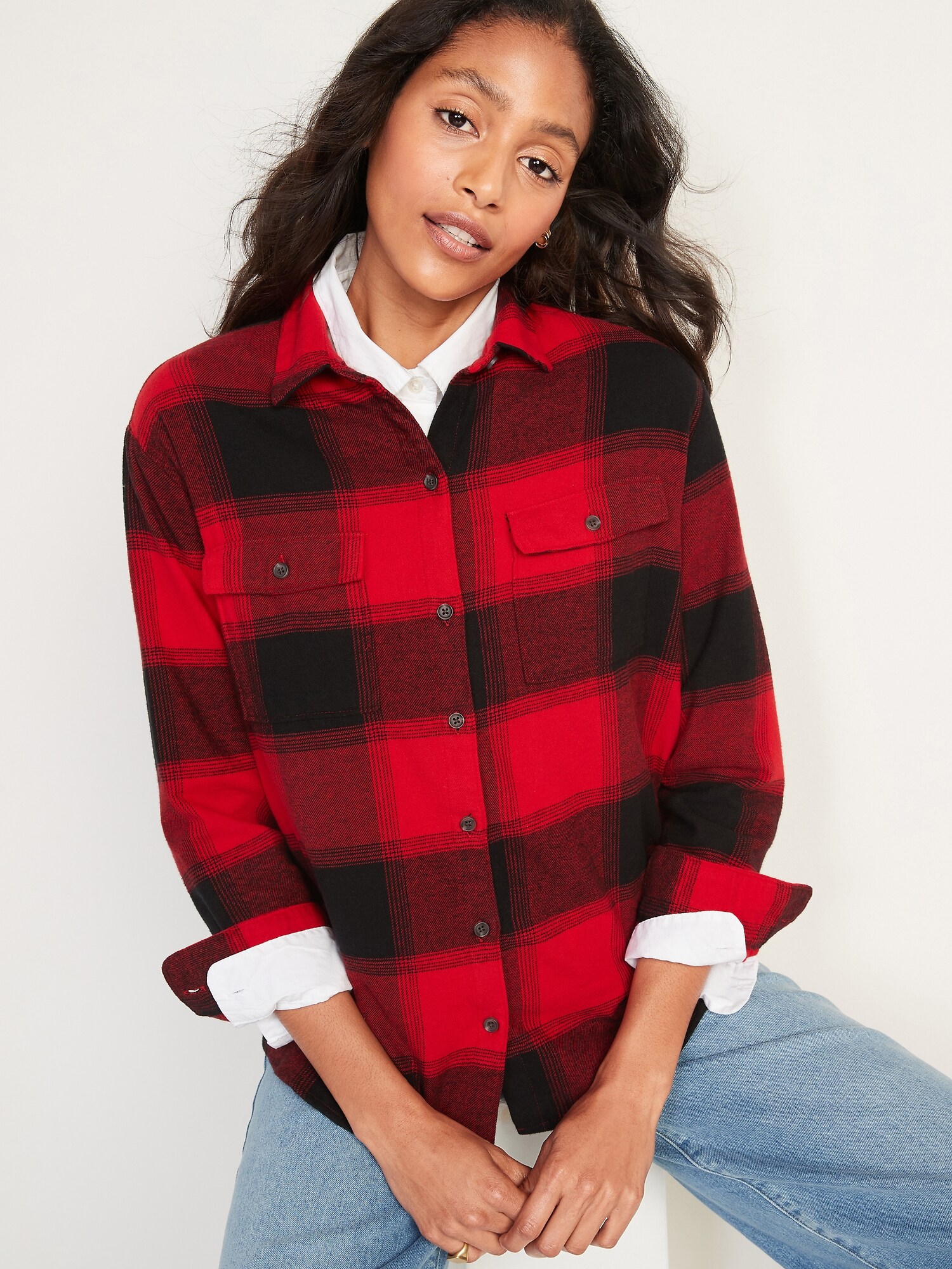 old navy buffalo plaid jacket