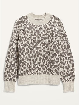 Old navy leopard on sale sweater