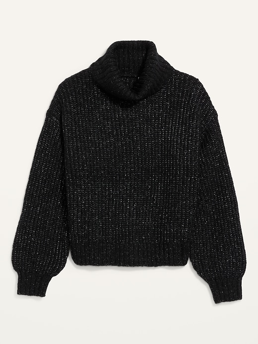 Image number 4 showing, Shaker-Stitch Turtleneck Sweater for Women