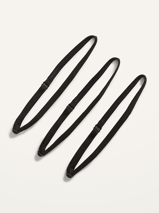 View large product image 1 of 1. Thin Non-Slip Performance Headbands 3-Pack for Adults