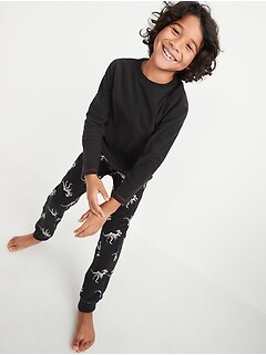 Pyjama en micromolleton avec t-shirt et pantalon de jogging pour Garçon