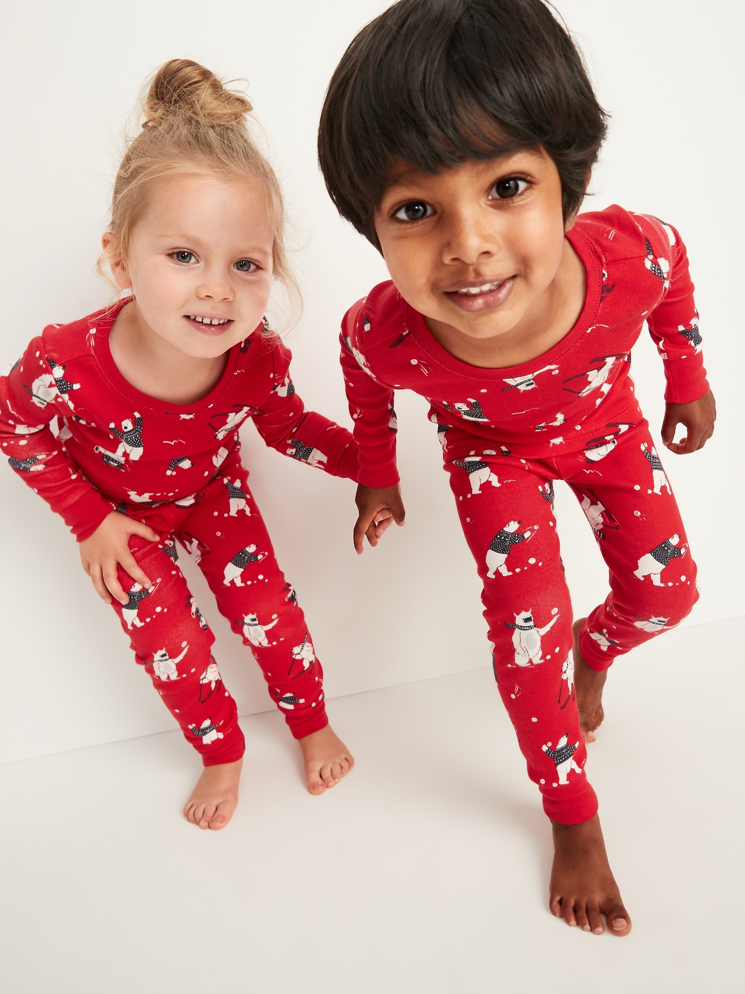 Unisex Matching Print SnugFit Pajama Set for Toddler & Baby Old Navy
