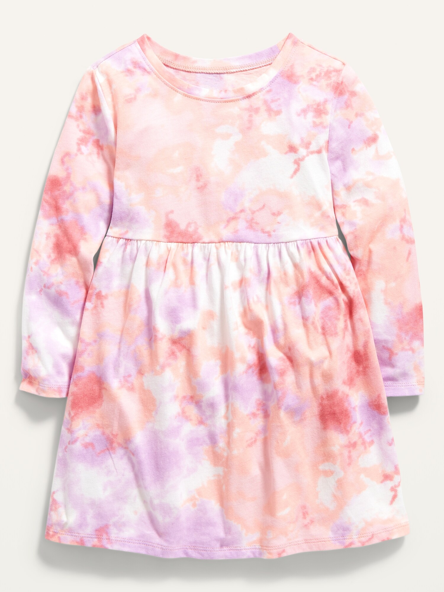 Patterned JerseyKnit LongSleeve Dress for Baby Girls Old Navy