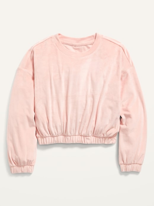 View large product image 1 of 1. Cozy Velour Sweatshirt for Girls