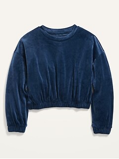 Cozy Velour Sweatshirt for Girls