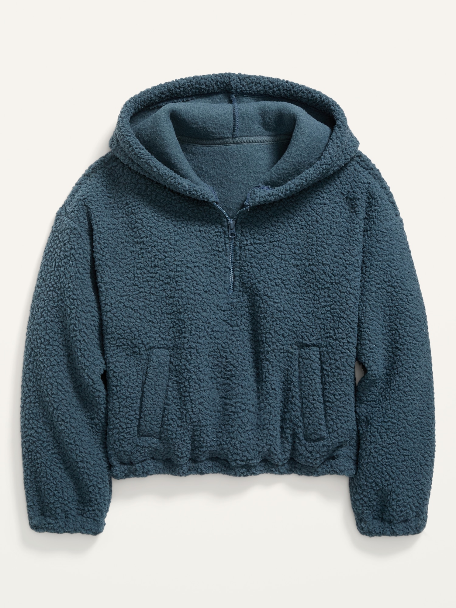 quarter zip pullover hoodie