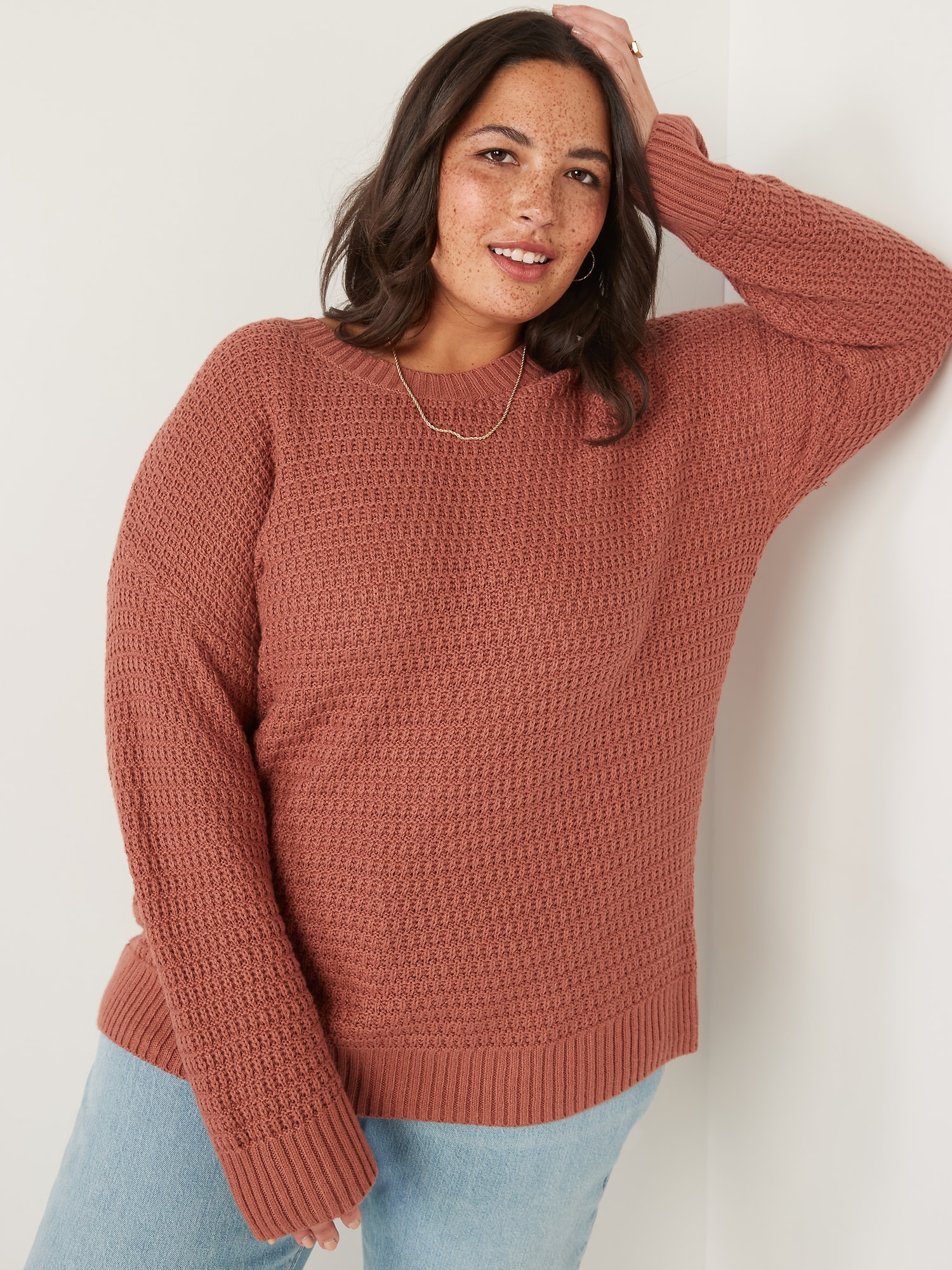 old navy orange sweater