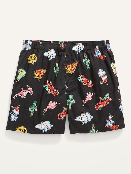 Soft-Washed Printed Boxer Shorts for Men