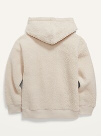 Oversized Sherpa Pullover Hoodie For 